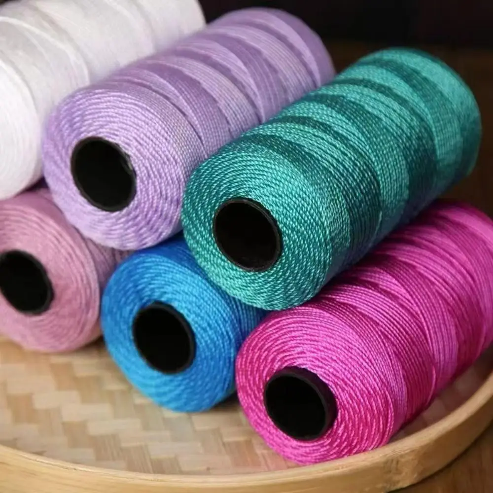 Sommerliches, leichtes Eisbaumwoll-Seidengarn zum Häkeln für DIY-Bastelarbeiten, Taschen, Hüte, Schuhe, Polypropylen-Garn, Häkelgarn, Kordel, 1,5 mm, 200 m – Detail 9