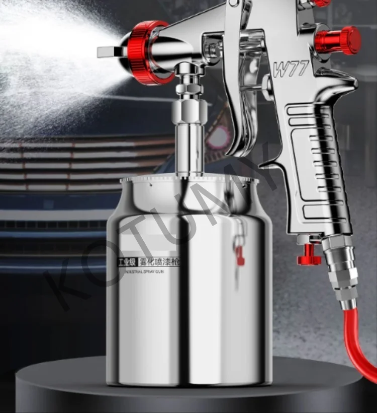 Gravity Pneumatic Spray Paint Gun Professional High Atomization Paint Sprayer for Painting Cars,Furniture Parts Painting