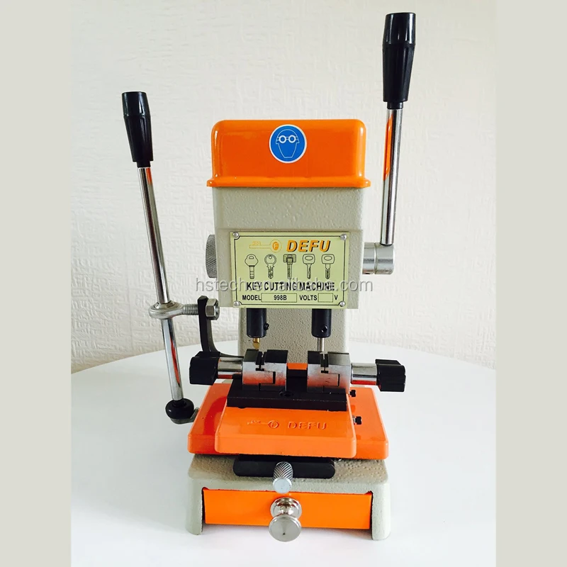 Máquina cortadora de llaves Vertical multifunción Defu para cerrajero 998B 220V 180W máquina duplicadora de llaves