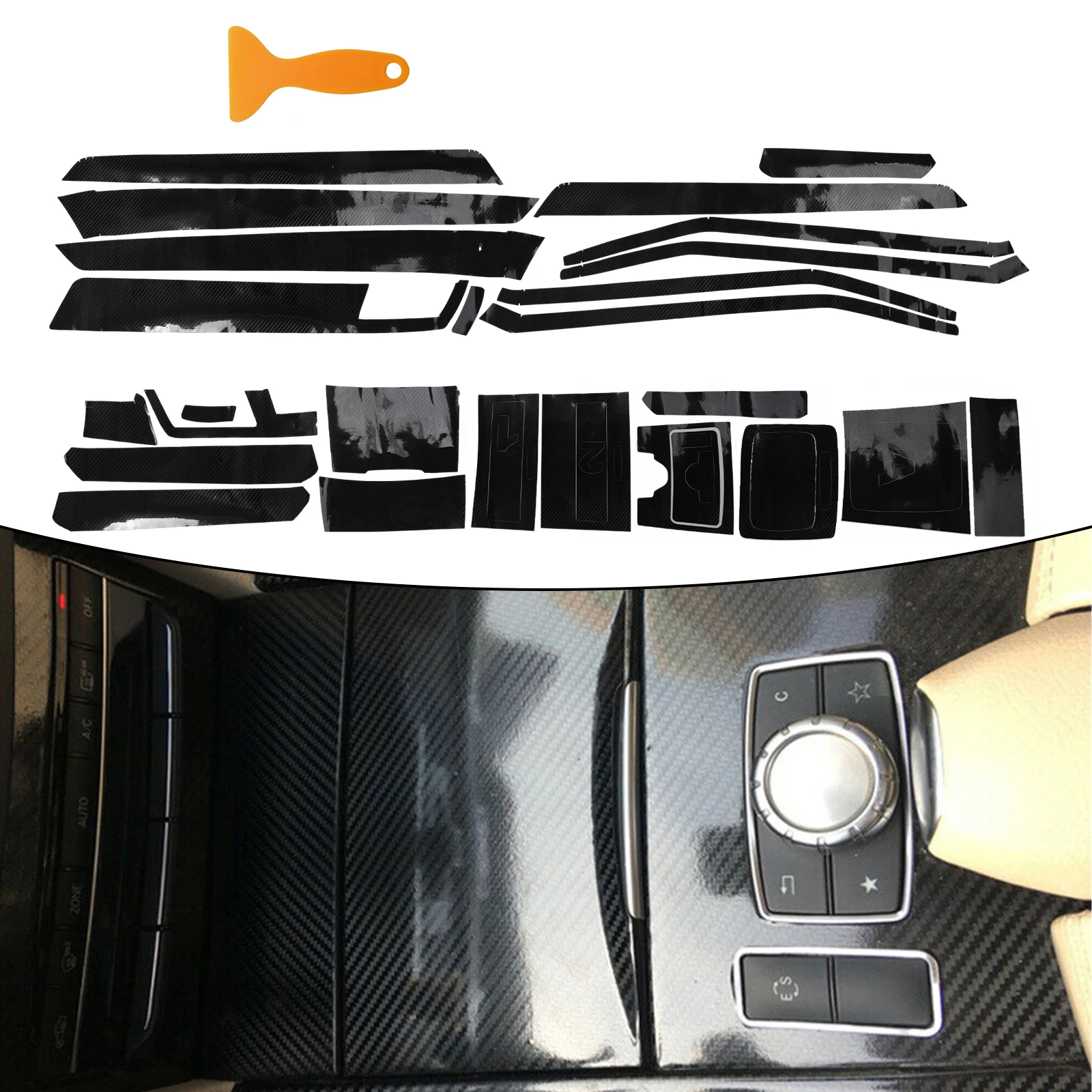 For Mercedes for benz Class E W212 Cover Car Interior Cover Trim Car Interior Decals Vehicle Exterior Mouldings Trim