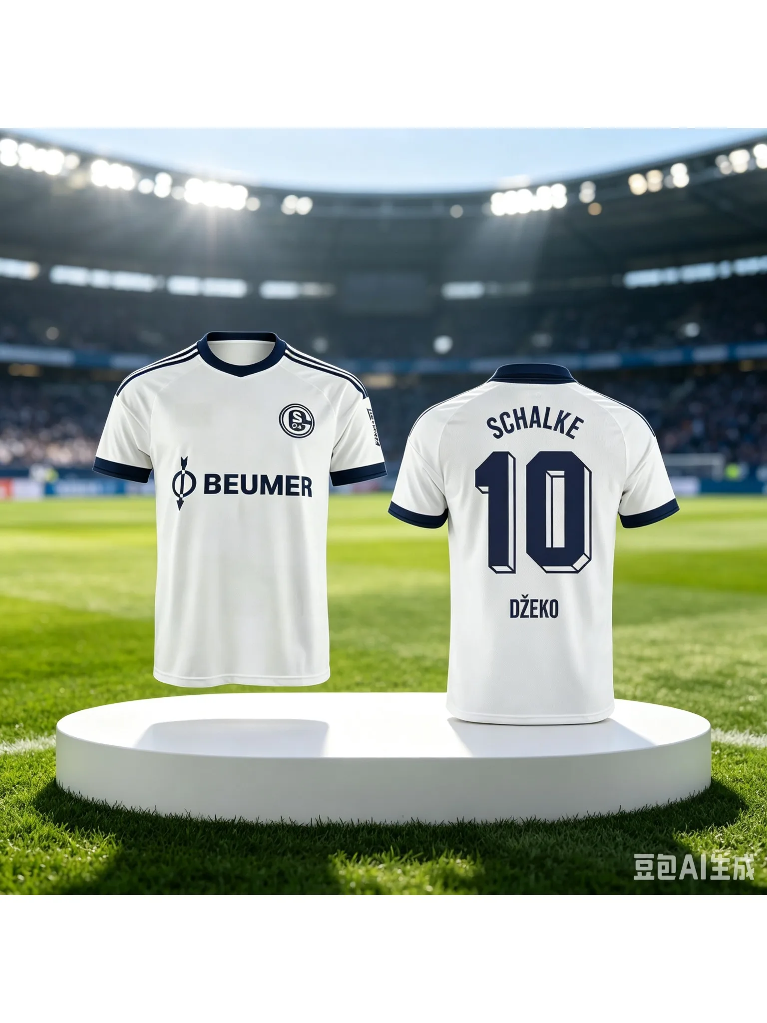 2026/27 Saison Schalke Vintage Fußballtrikot, Herren Sommer 04 Bestseller Trainings-Atmungsaktives Schnelltrocknendes Sweatshirt