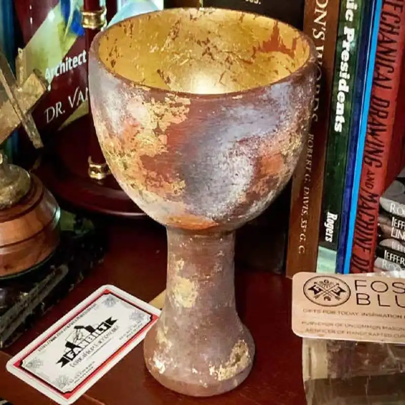 

Indiana Jones Holy Cup Grail Crafts 1:1 Resin Replica Halloween Cosplay Prop The Last Crusade Cup Christ Chalice Golden Resin