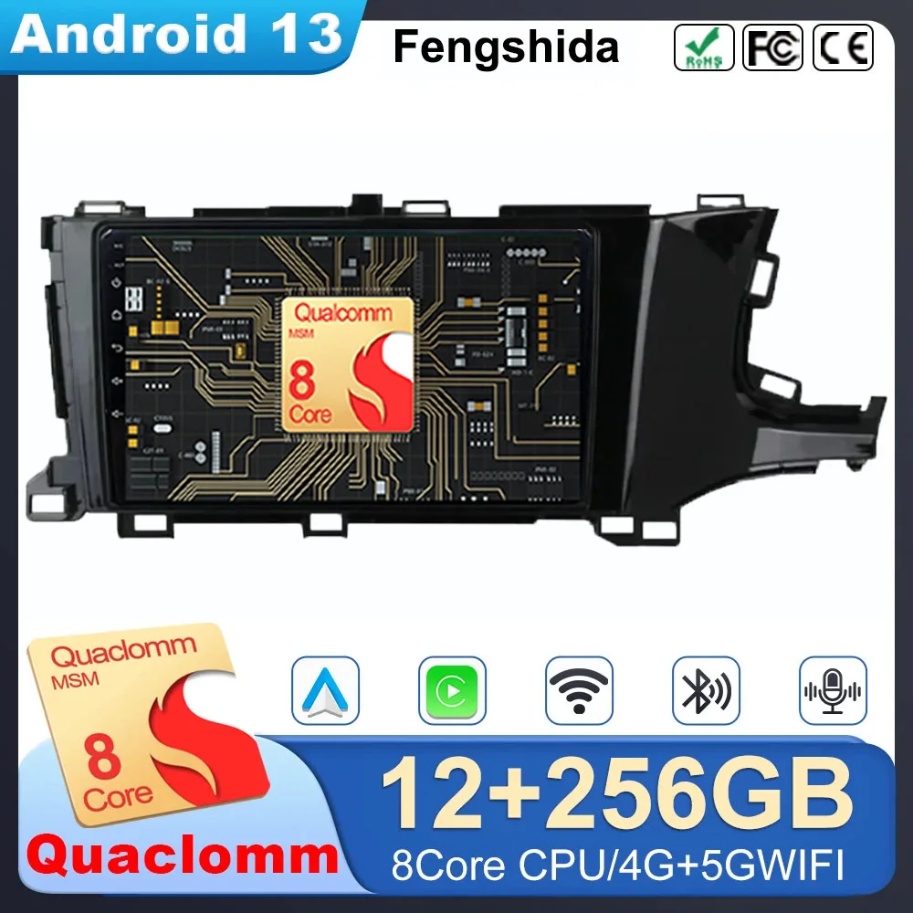 

7862 CPU Android 13 for Honda Shuttle 2 2015-2020 Car Radio DVD Multimedia Player No 2din GPS Navigation Stereo Carplay QLED