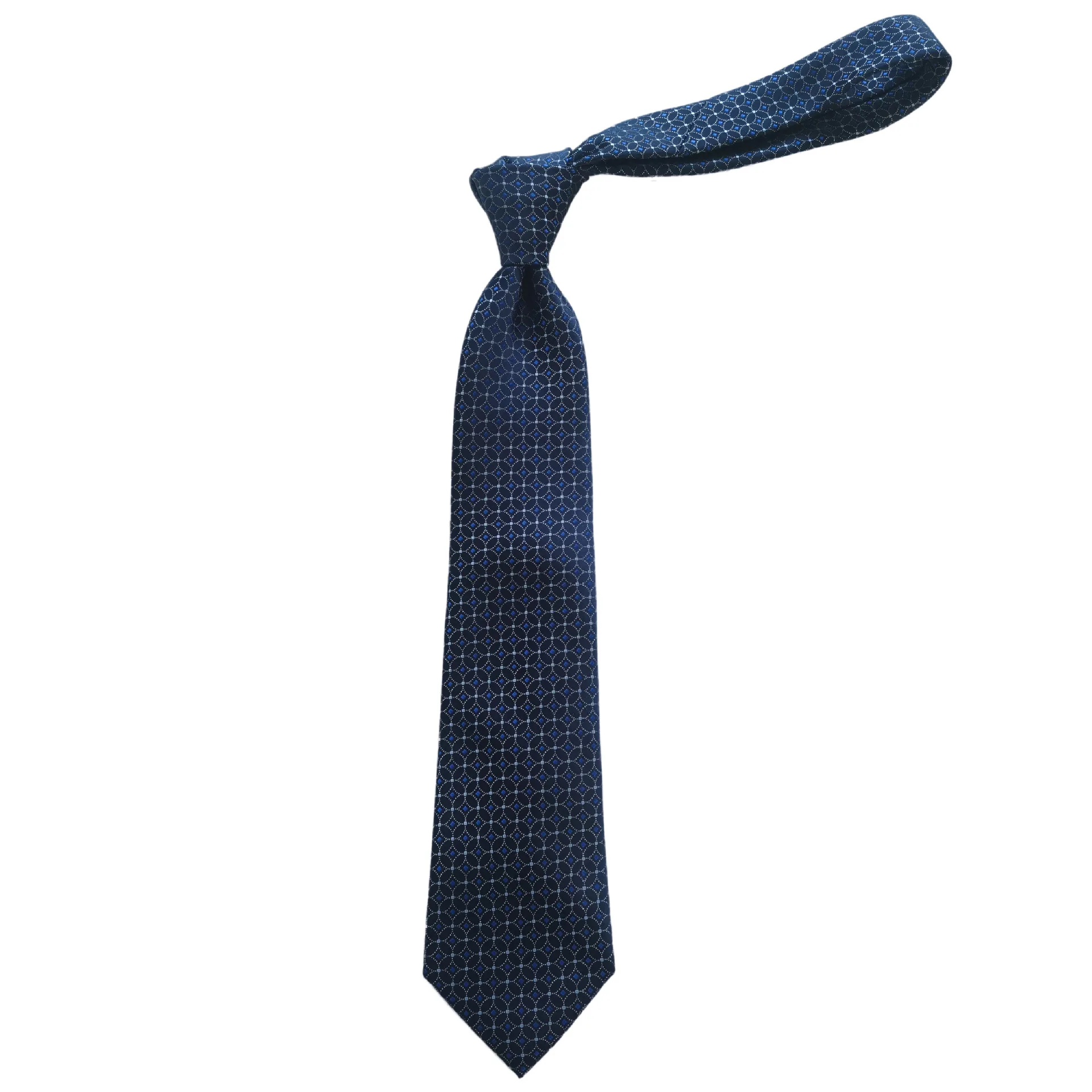 Spot tie color woven polyester tie, 8.5cm business men's tie popular