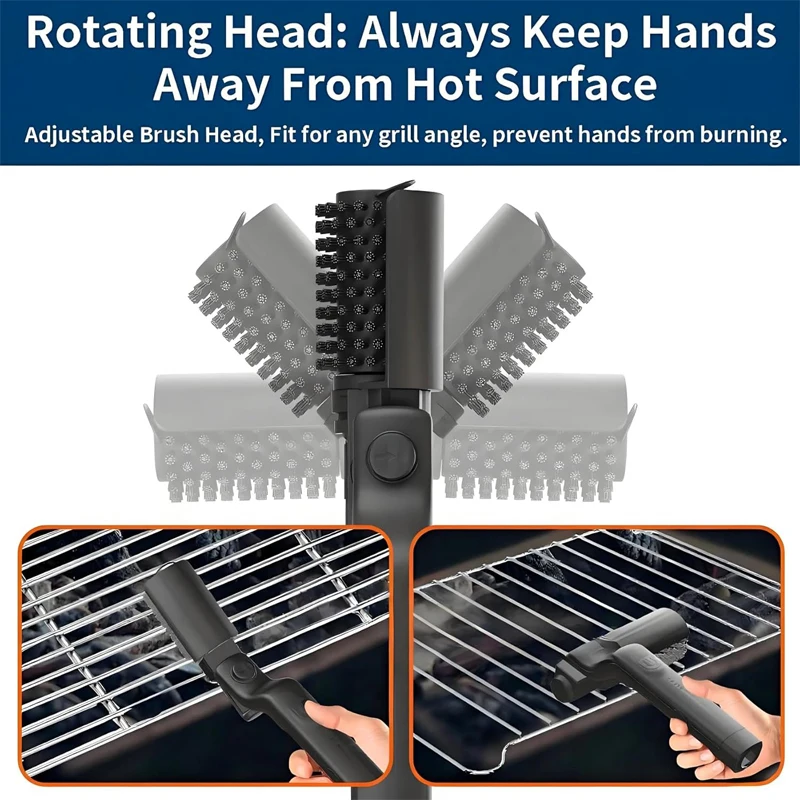 Electric Grill Brush Grill Brush Electric Brush For Barbecue Kitchen Brush Electric Network BBQ Cleaner Kitchen Silicone Brush - Image 4