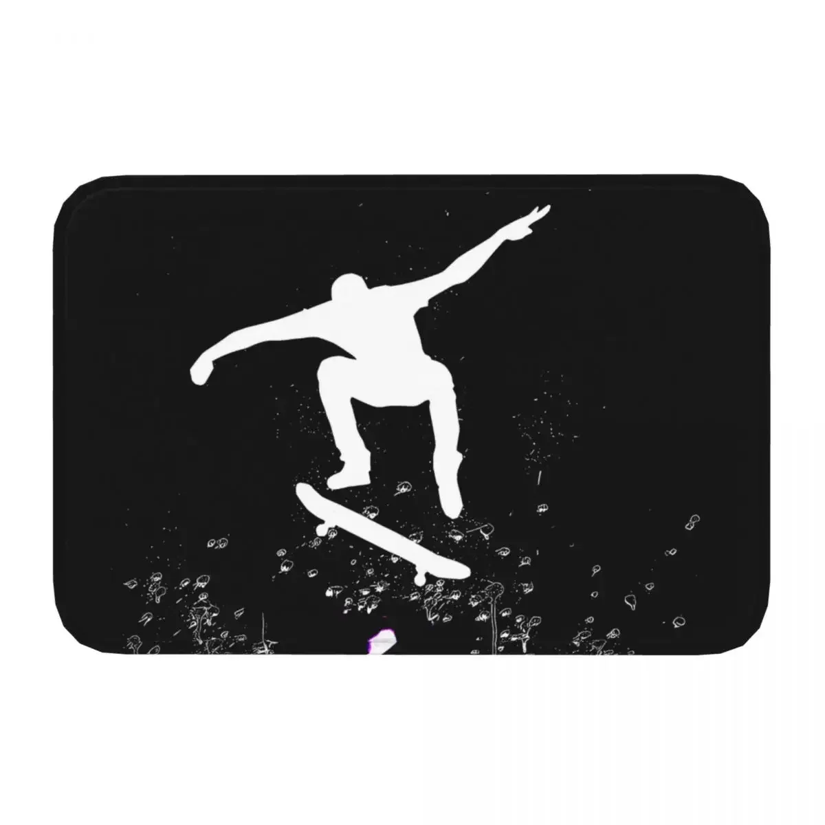 Sport Anti-Slip Rug Doormat Bath Mat Skateboarding Saved My Sanity Floor Carpet Welcome Decorative