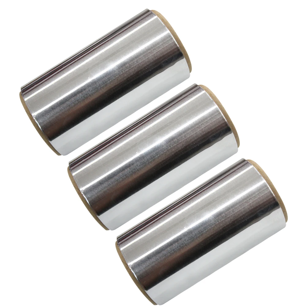 

3pcs Tin Foil Hair Coloring 3 Roll Silver Perm Tool Manicure Styling Hairdressing Disposable Storage Kitchen Use Salon Barber