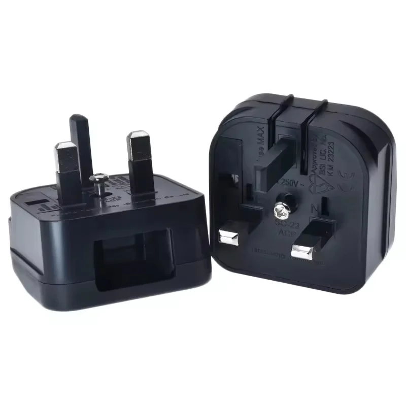 Universal European Euro EU 2 Pin to UK 3Pin Power Socket Travel Household Plug Adapter Converter Wall Charger Adapter Connector