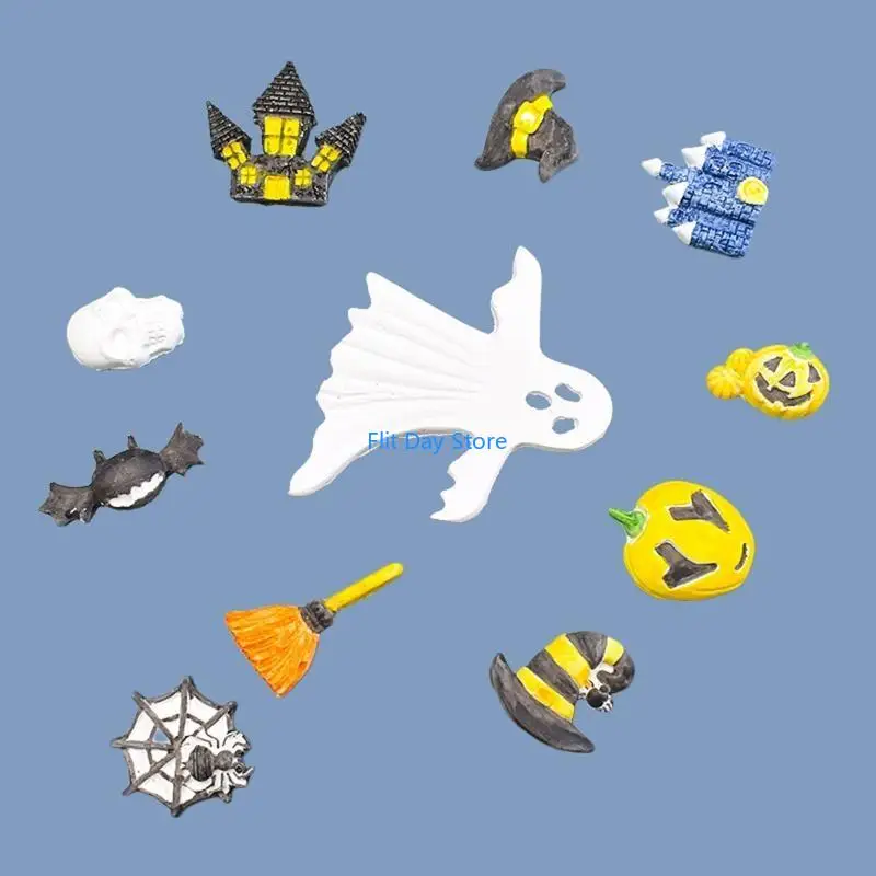 F92C Halloween Festival Mould DIY Baking Utensils Handmade Silicone Moulds 3 Styles