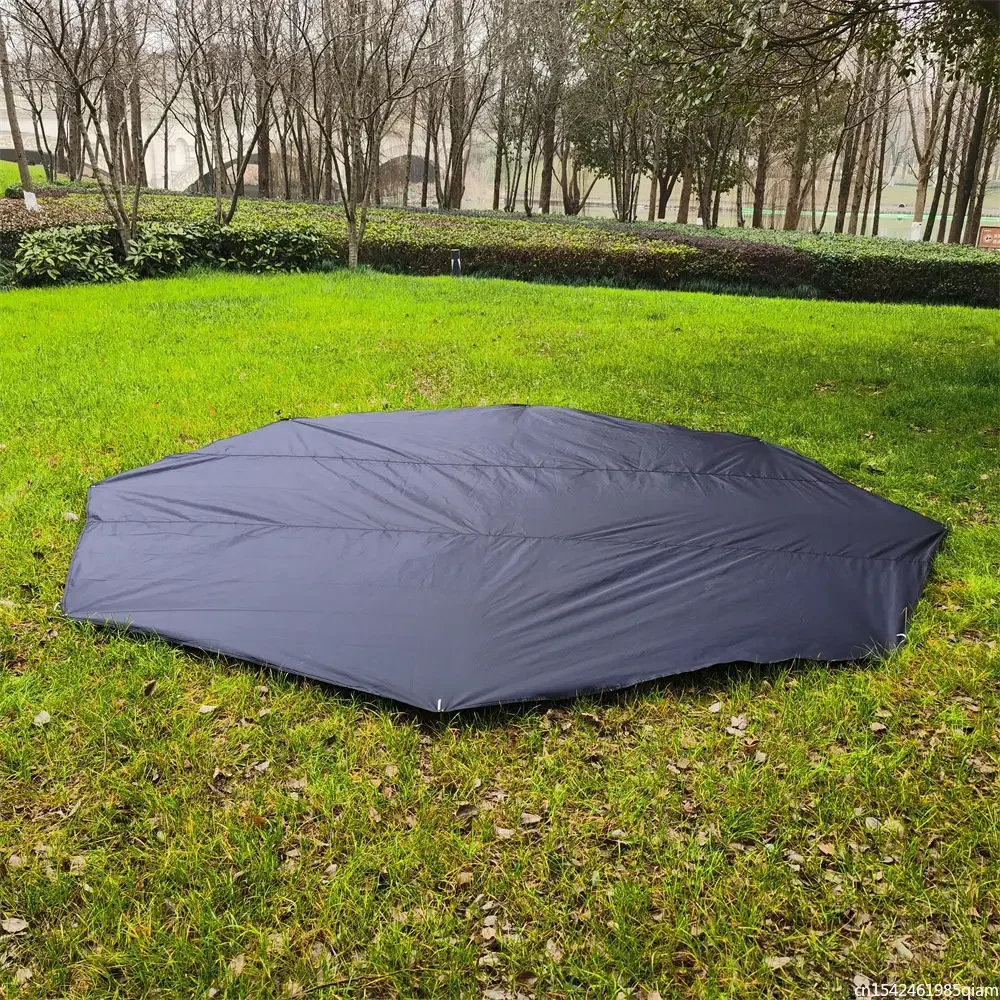 Octagon Camping Mat Oxford Cloth Waterproof Pyramid Tent Ground Sheet Oudoor Picnic Beach Blanket Simple Awnings Shelter