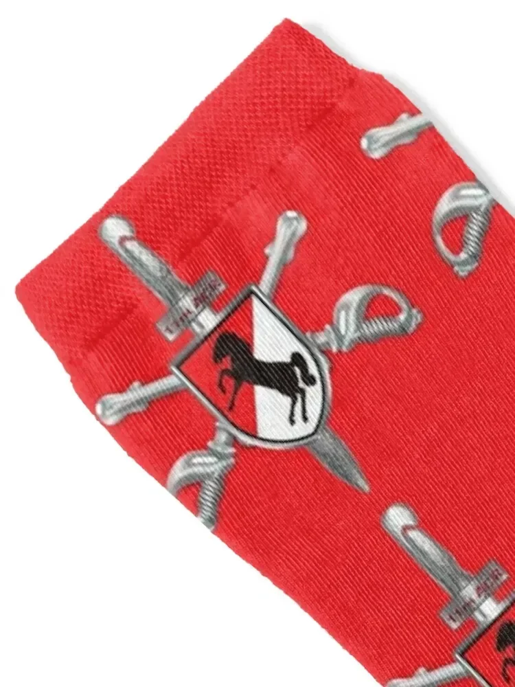 11th Armored Cavalry Regiment “Black Horse” Crossed Sabers Socks crazy golf Women Socks Men's