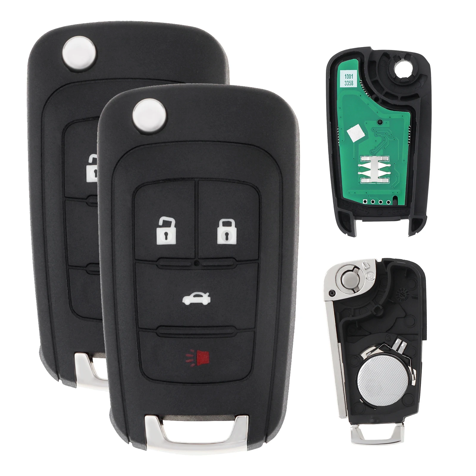 

315MHz 4 Buttons OHT01060512 Car Key Fob Keyless Entry Remote Replacement Fit for Chevrolet / Chevy / GMC / Buick,Remote Key Fob