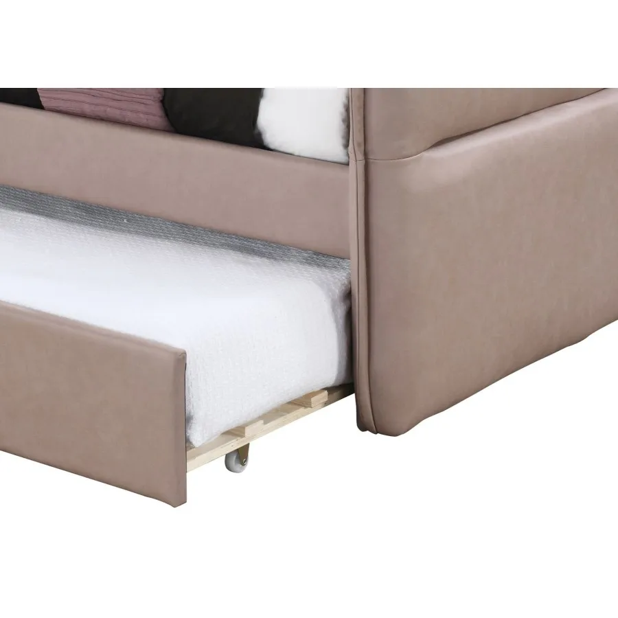 Daybed With a Trundle in Dusty Rose Mattress Couch