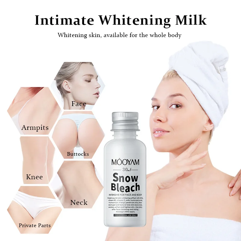 Private Body Whitening Cream Armpit Buttock Nipple Lighten Essential Remove Underarm Knee Bleach Private Parts Brighten Lotion