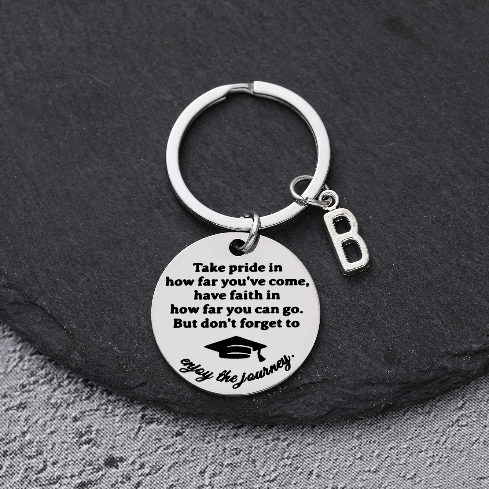 Stainless steel Spanish keychain, given to family and friends