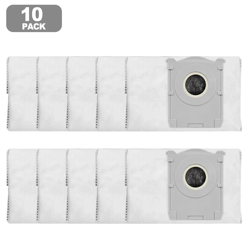 For Automatic Emptying Station Robot Vacuum Bag Meltblown Filter Vacuum Cleaner Bag For Dust Containment As Shown