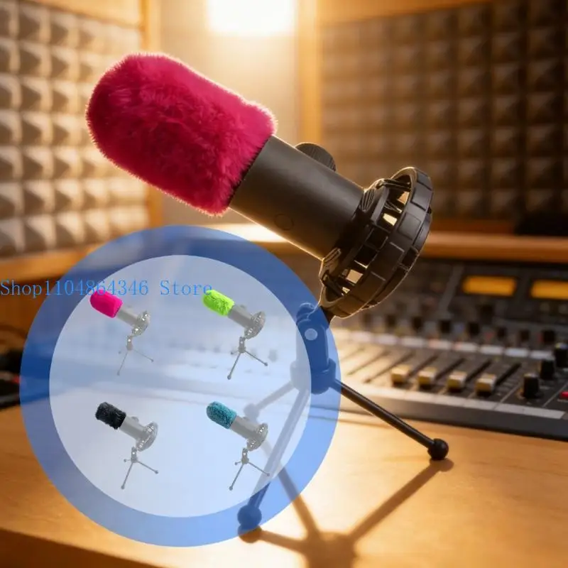 652F Easy Installation Velvets Cylindrical Microphones Cover for 658 Cylinder Quick Setups Efficient Daily Use