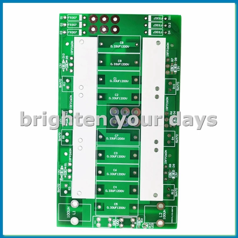 3000W 6 Tube ZVS High Frequency Induction Heating Board PCB Empty Board ZVS Induction Heating Machine Accessories-ABAM