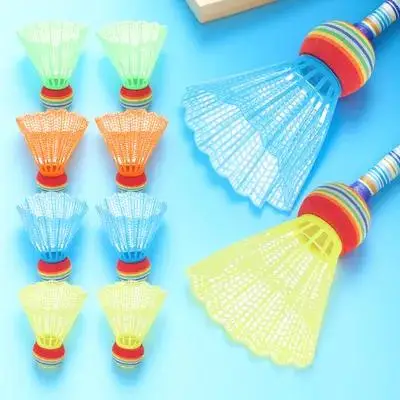 12 Pcs Colorful Badminton Shuttlecocks Training Aid for Beginner Birdies Equipment Inflatable Racket Ball
