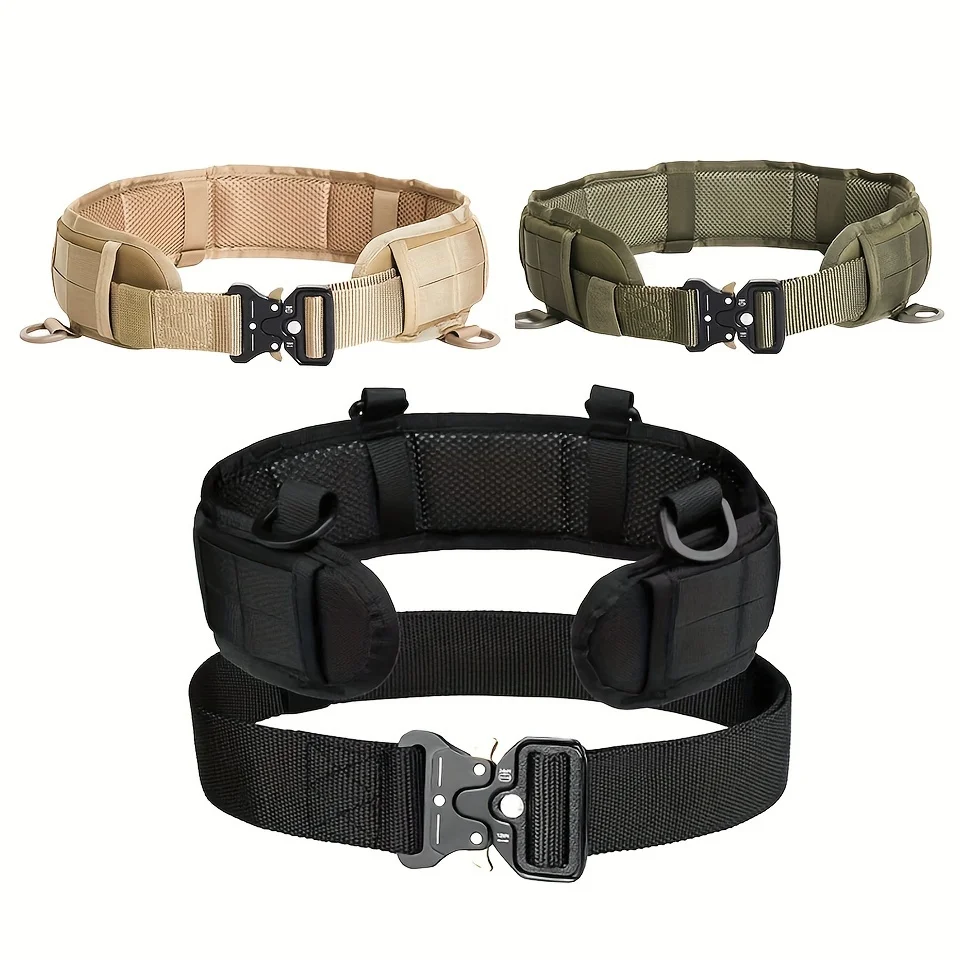 Tactical Molle Belt Padded Waist Belt Set Adjustable Men's Multifunctional Waist Cover For hunting