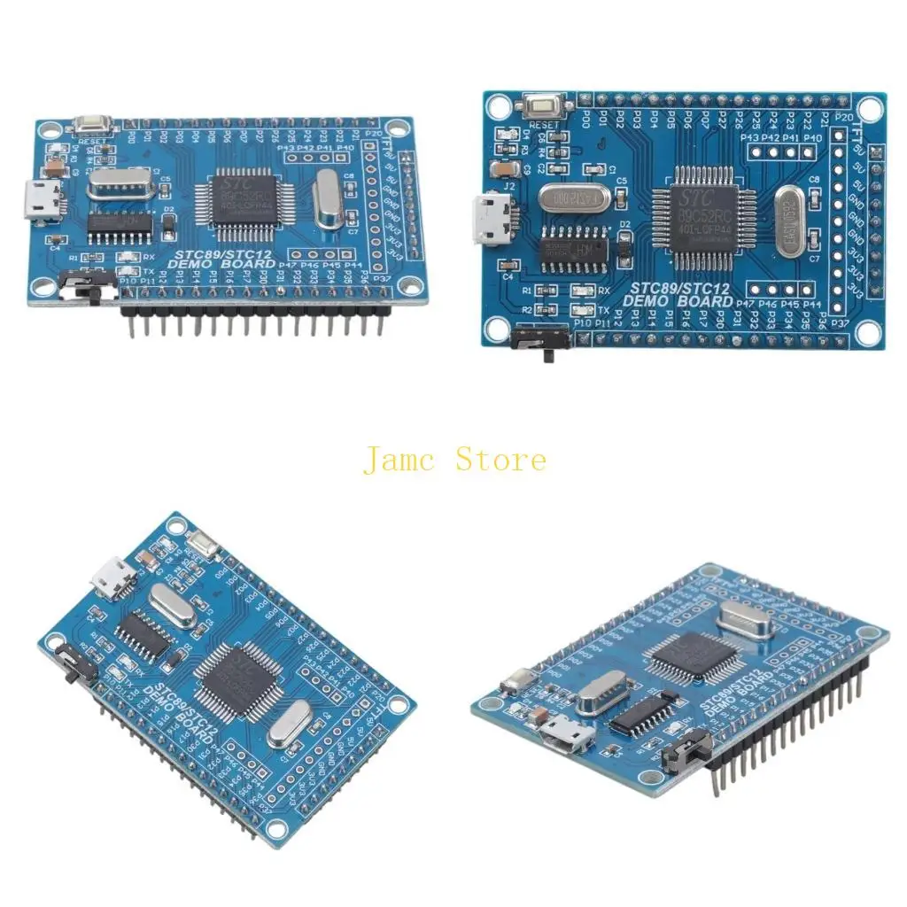 

LX0B Portable STC89C52 STC51 Cores Development Board Featuring LED Indicators for Real Time Feedback