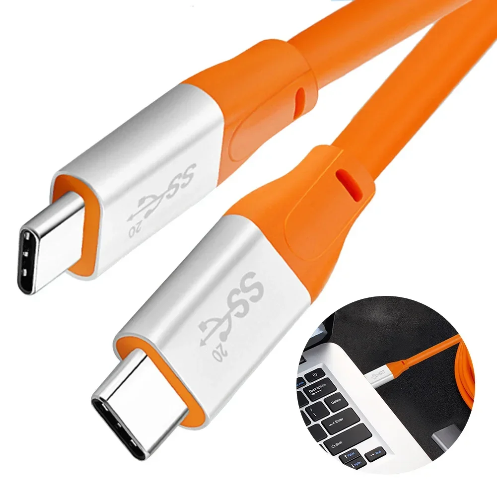 Type C Cable PD100W 20Gbps Type C Fast Charging Data Cable Support 4K60Hz Audio Video 20V5A Usb 3.1 Gen2 for Ipone15 for Mate60