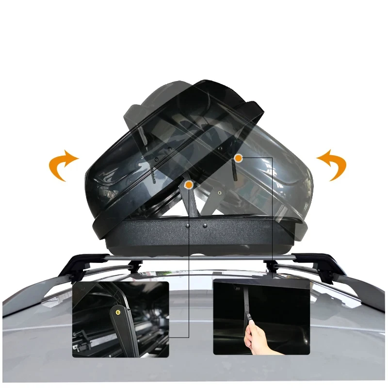 Hongsheng Wholesale Ultra-Thin Car Roof Boxes, Universal ABS Sport Type, Large Capacity Ultra-Thin Storage Solution
