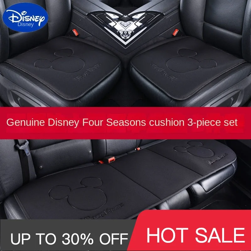 Disney Personality Car Cushion Four Seasons Universal Cute Car Seat Back Seat Cushion Goddess Style Full Set Seat Cushion