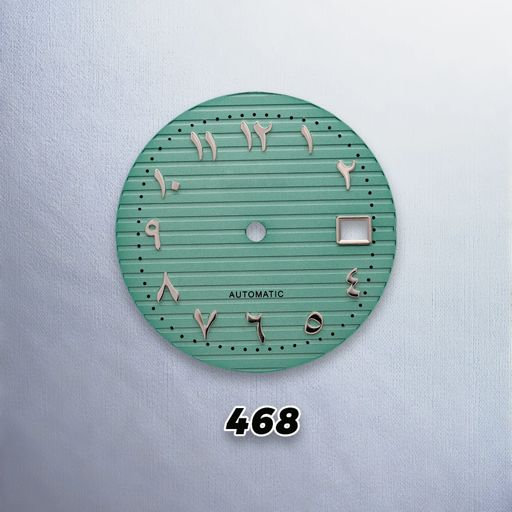 30.5 مللي متر S شعار N-autilus العربية الهاتفي الأخضر Noctilucent صالح NH35 NH36 حركة ساعة عالية الجودة تعديل الملحقات