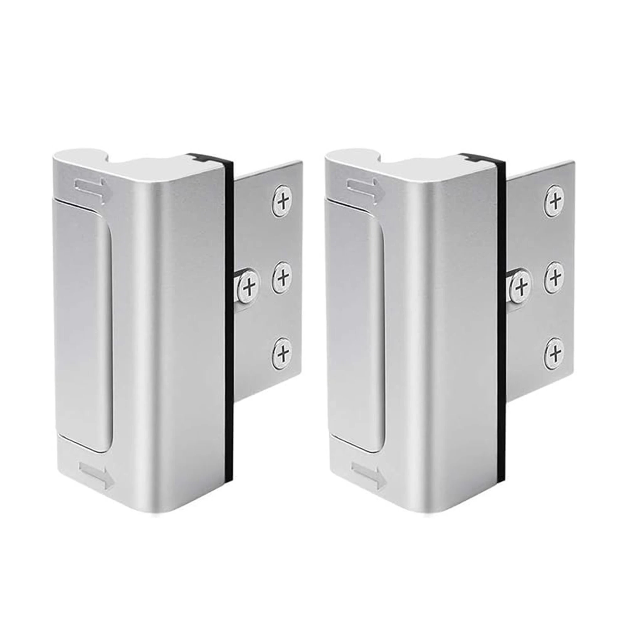 2 x Home Security Door Lock - Easy to Install & Use Childproof Door Reinforcement Lock (2 Pack) - 12 x Stronger Than a
