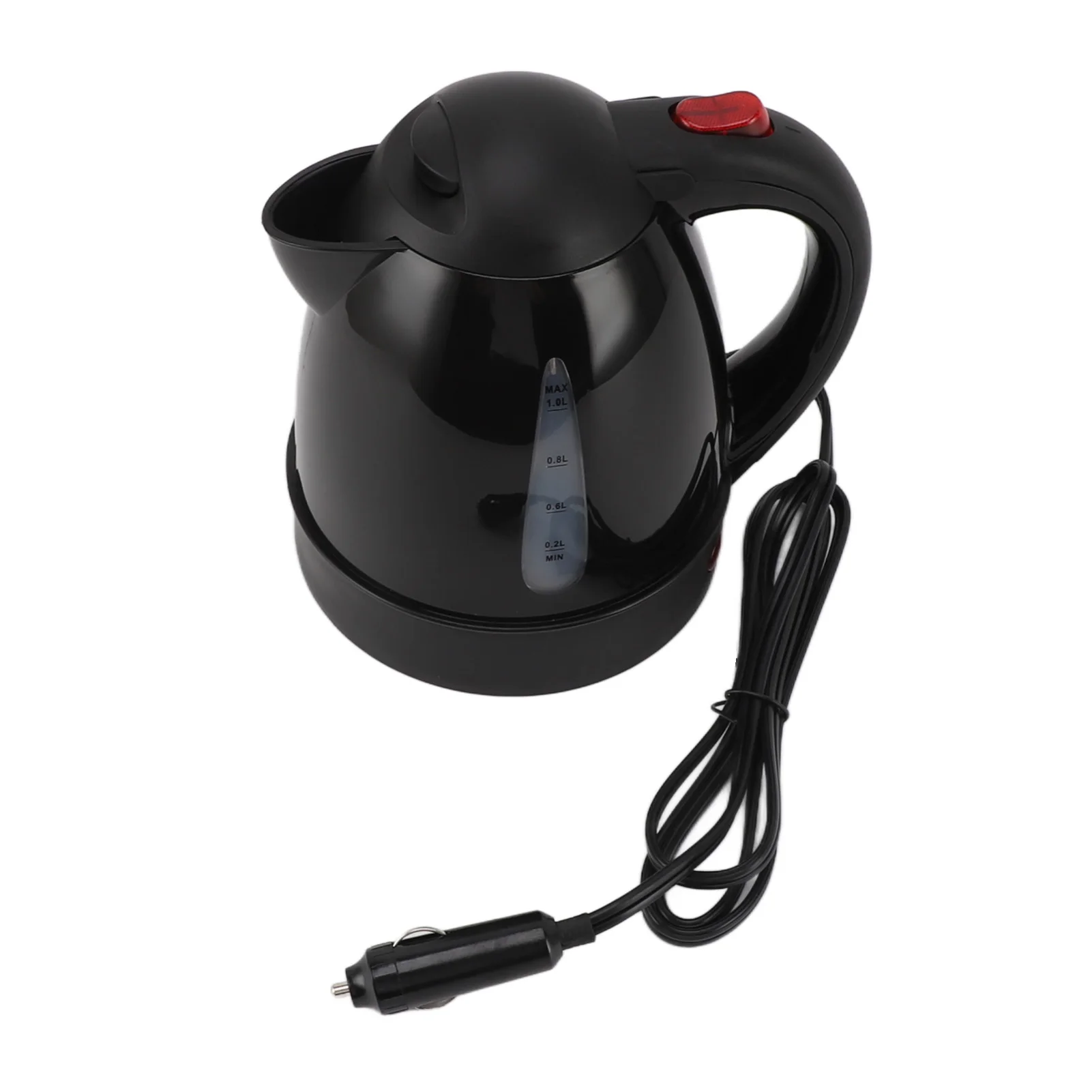 Heated Water Tea Coffee Kettle 250W Portable Car Electric Kettle with Cigarette Lighter Road Trip 24V Truck Heated Water Tea