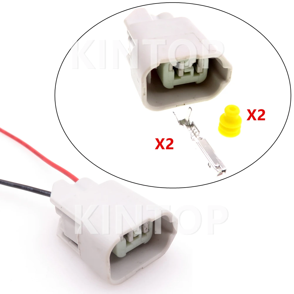 1 Set 2 Pins Automobile Wire Cable Harness Connector With Wires AC Assembly 13627828 Car Waterproof Socket Auto Accessories