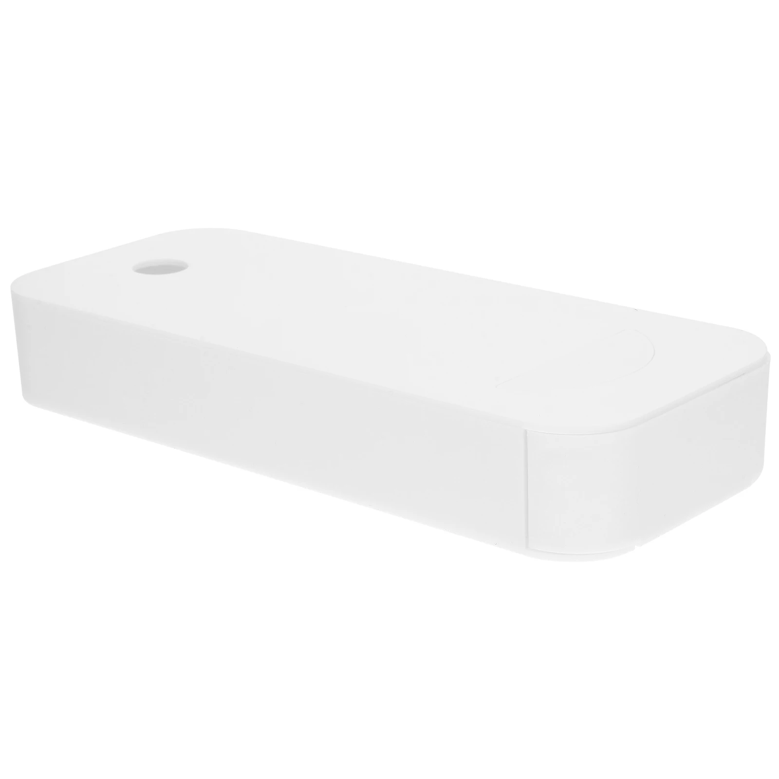 

White Large Capacity Drawer Storage Box Office Desk ganizers Hidden under Table Ruler Eraser Holder Stationery Accessories ABS