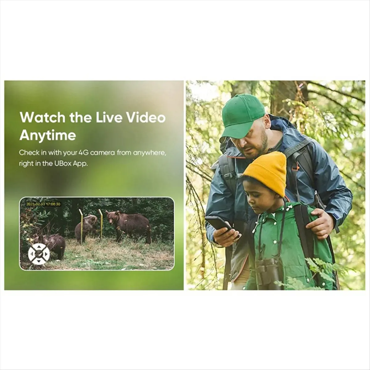 doyou 4MP 4G Solar Security Camera Wireless Outdoor WiFi Human/Animal Detection 2-Way Talk IP66 Waterproof Wildlife Camera(A)