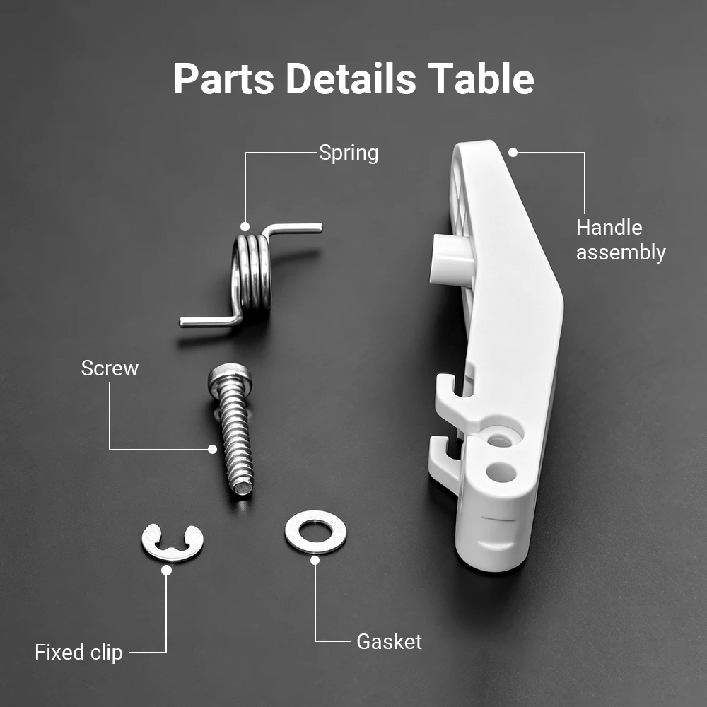 Complete A2L Cutter Handle Assembly Kit Cutting Knife Handle with Spring Screw Accessories Replacement Parts for A2L 3D Printer