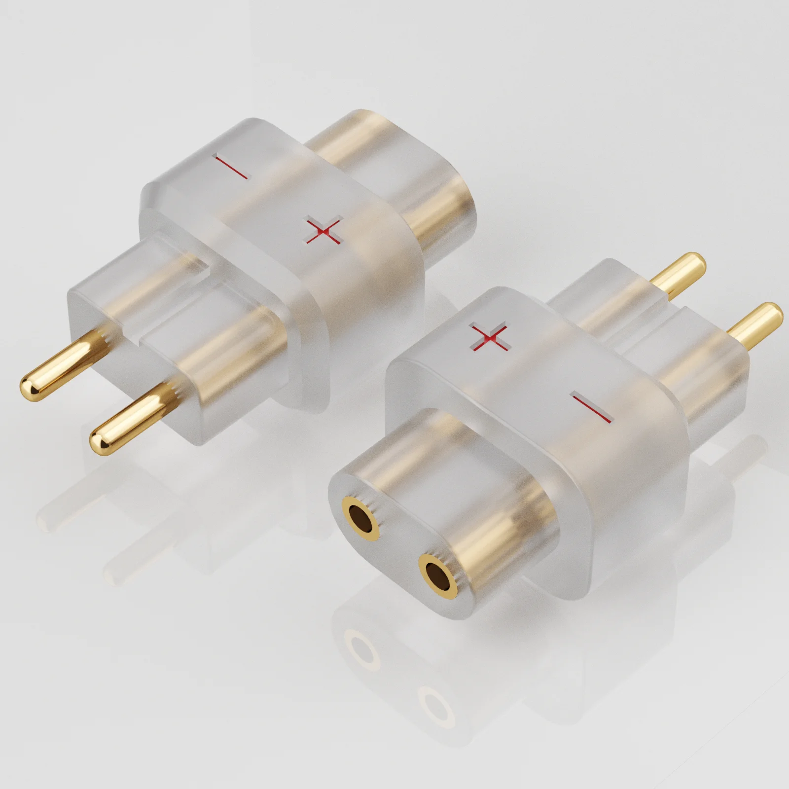 2pcs 0.78 2PIN Earbuds to QDC 2PIN Cable Double Needle Socket UE QDC Custom Diy Earphone Repair Flat SHUOER CONDUCTOR/SINGER/SOL