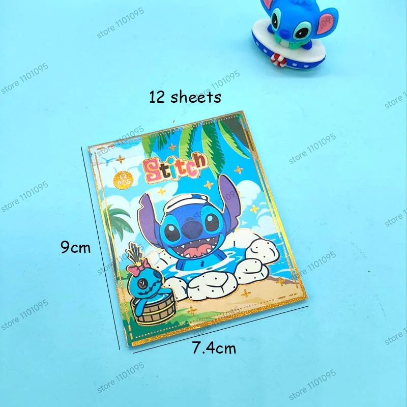 2pcs/lot Cute Stitch Paper Stickers Kawaii Disney DIY Diary Decorative Sticker Album Stick Stationery Office School Supplies