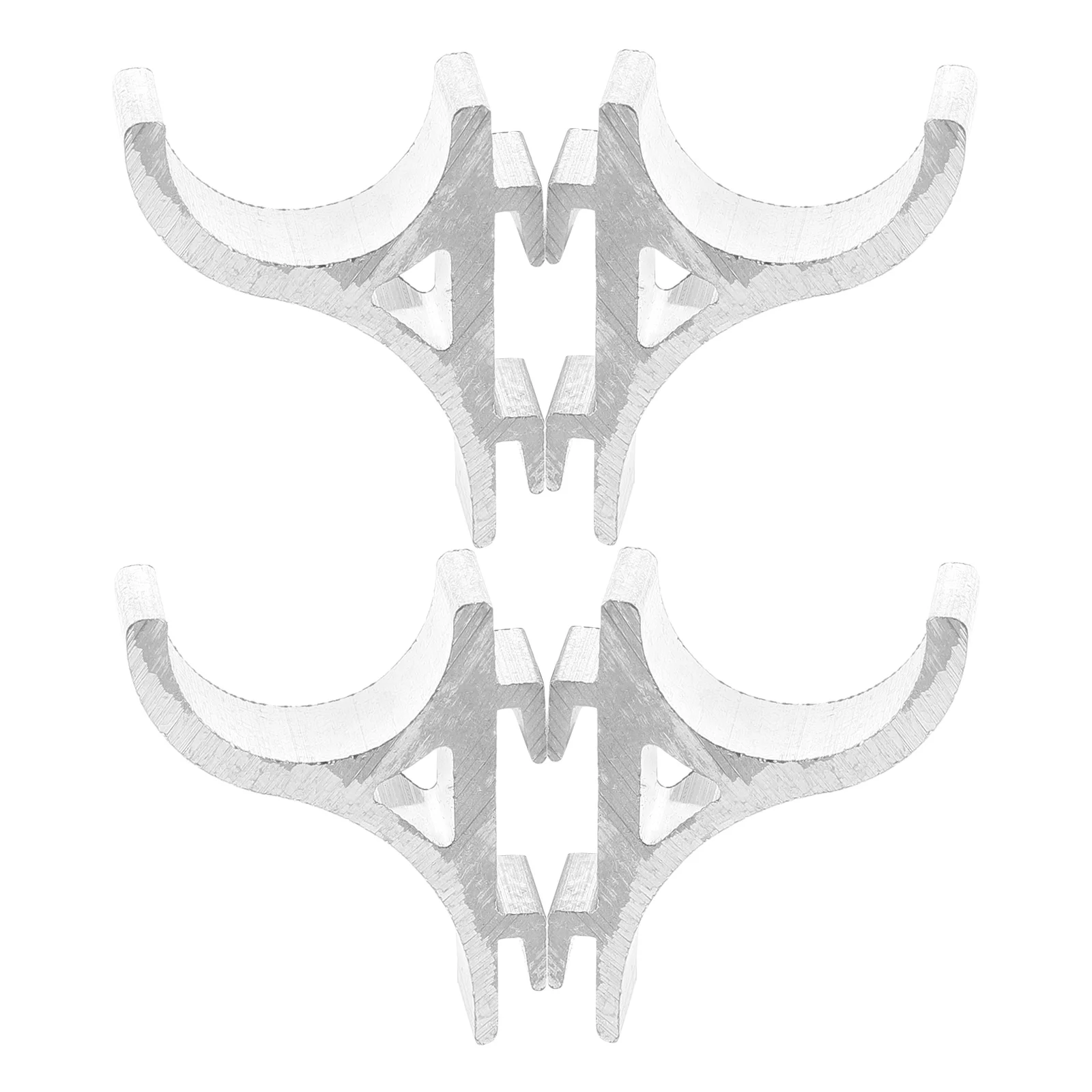 

4pcs Freezer Shelf Hooks Aluminum Support Clips Refrigerator Rack Hangers Durable Coolers Storage Organizer Hardware