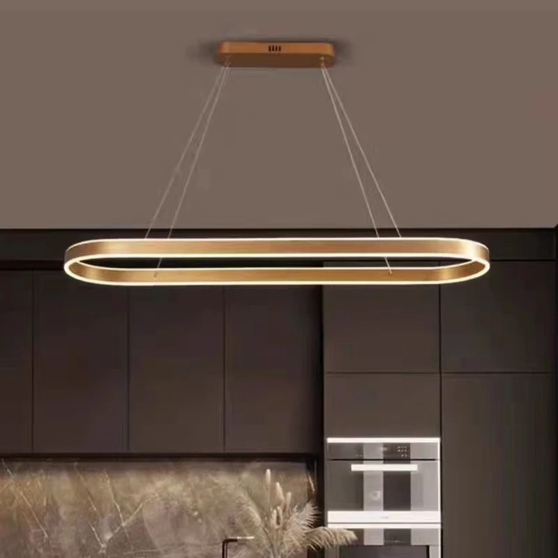 Moderne Ring Led Hanglampen Dimbaar Voor Eetkamer Keuken Woonkamer Slaapkamer Kroonluchter Binnenshuis Decoratieve Lampen