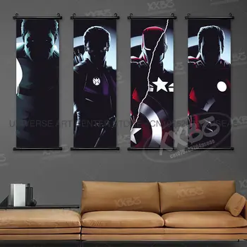漫威海報 復仇者聯盟電影家居裝飾 美國隊長牆畫 鋼鐵人掛畫 雷神捲軸畫 綠巨人壁畫 8 最佳銷售 漫威傳奇薩諾斯 - №7