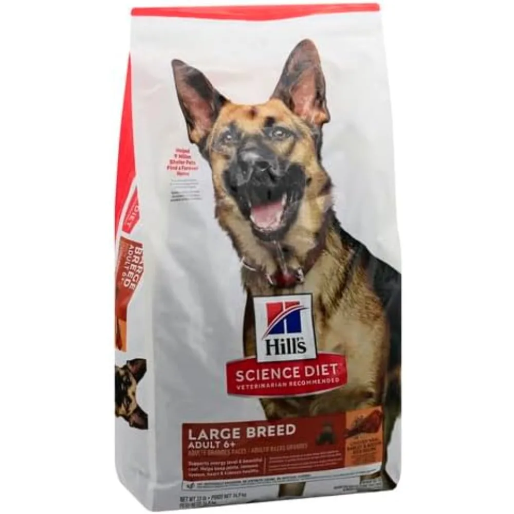 Imagem -02 - Raça Grande Adulto Dry Dog Food Plus Senior Receita de Cevada e Arroz de Frango 33 lb Bag