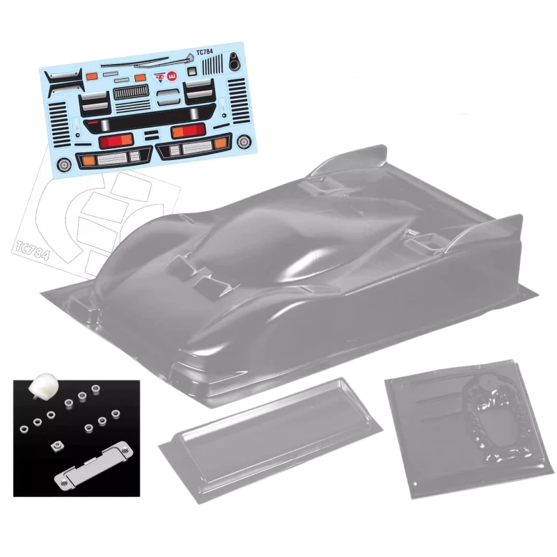 

1/12 On Road Car Clear Lexan Body Shell W/Rear Wing, 164mm width,204mm wheelbase,R/C Drift Toys