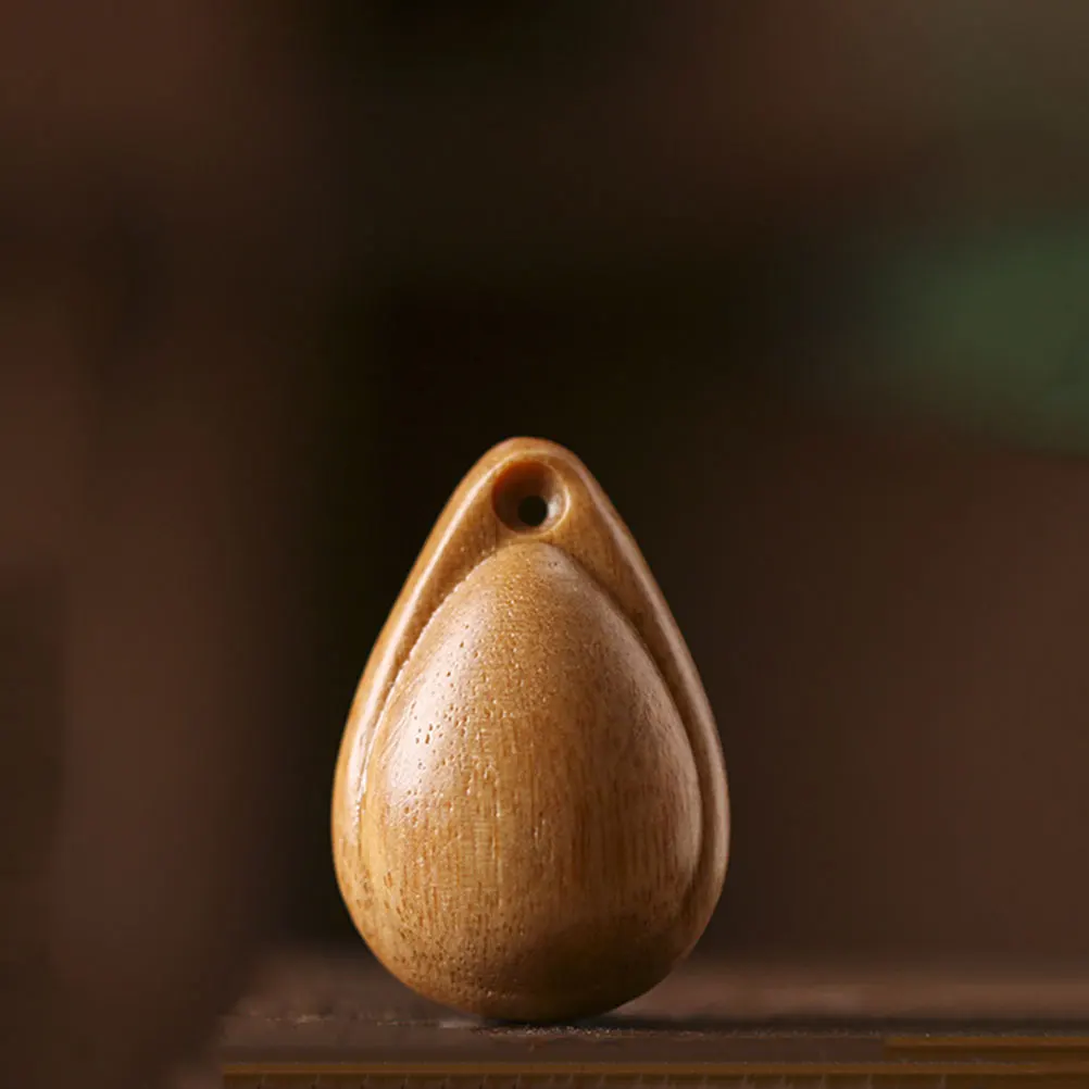 

Wooden Teardrop Pendant Keychain Charm Small Decoration Undyed Pendants Natural Creative Gift Water Drop Ornaments DIY Home