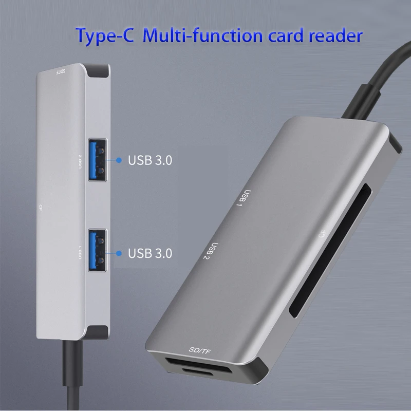 

Splitter Adapter Splitter Extender docking station SD/CF/TF Card Reader Type-C card reading computer expansion dock USB HUB
