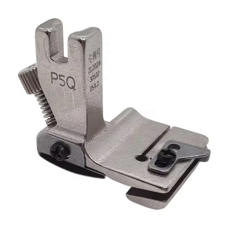 P5Q Industrial Sewing Machine Presser Feet Kit - All Steel Pleating & Lace Foot for Single Needle (New Design)