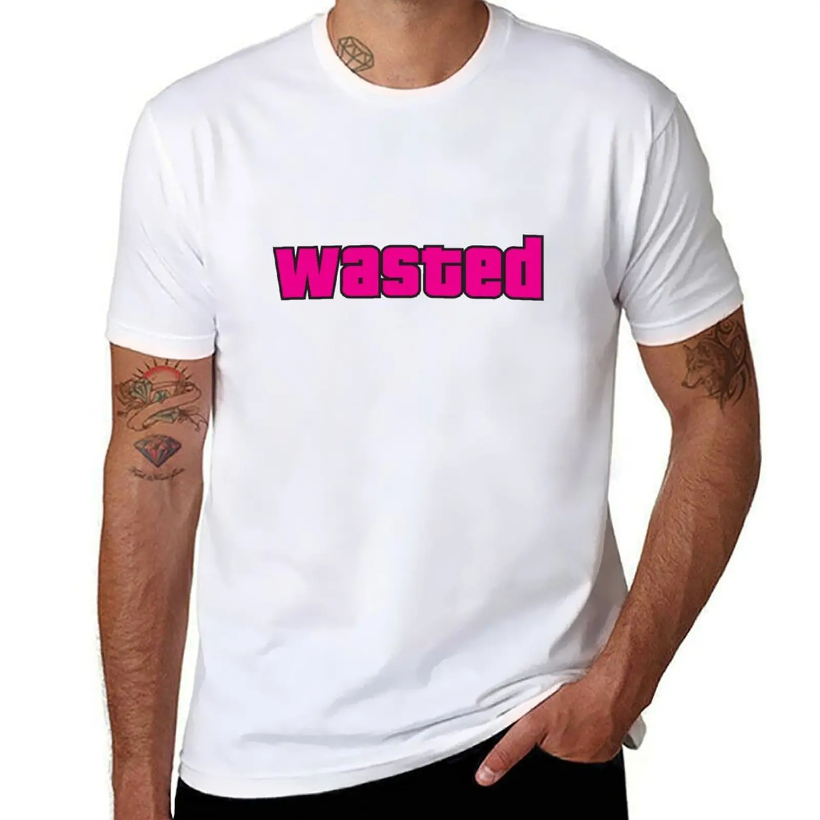 

wasted T-Shirt t shirt custom print t shirts for man cotton soft T-Shirt