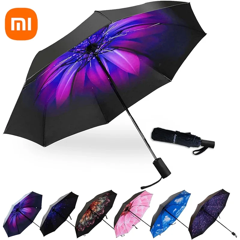 Xiaomi Automatic Umbrella Windproof Waterproof Stick Umbrellas Protection Golf Umbrellas Superior Beautiful Light Portable 2024