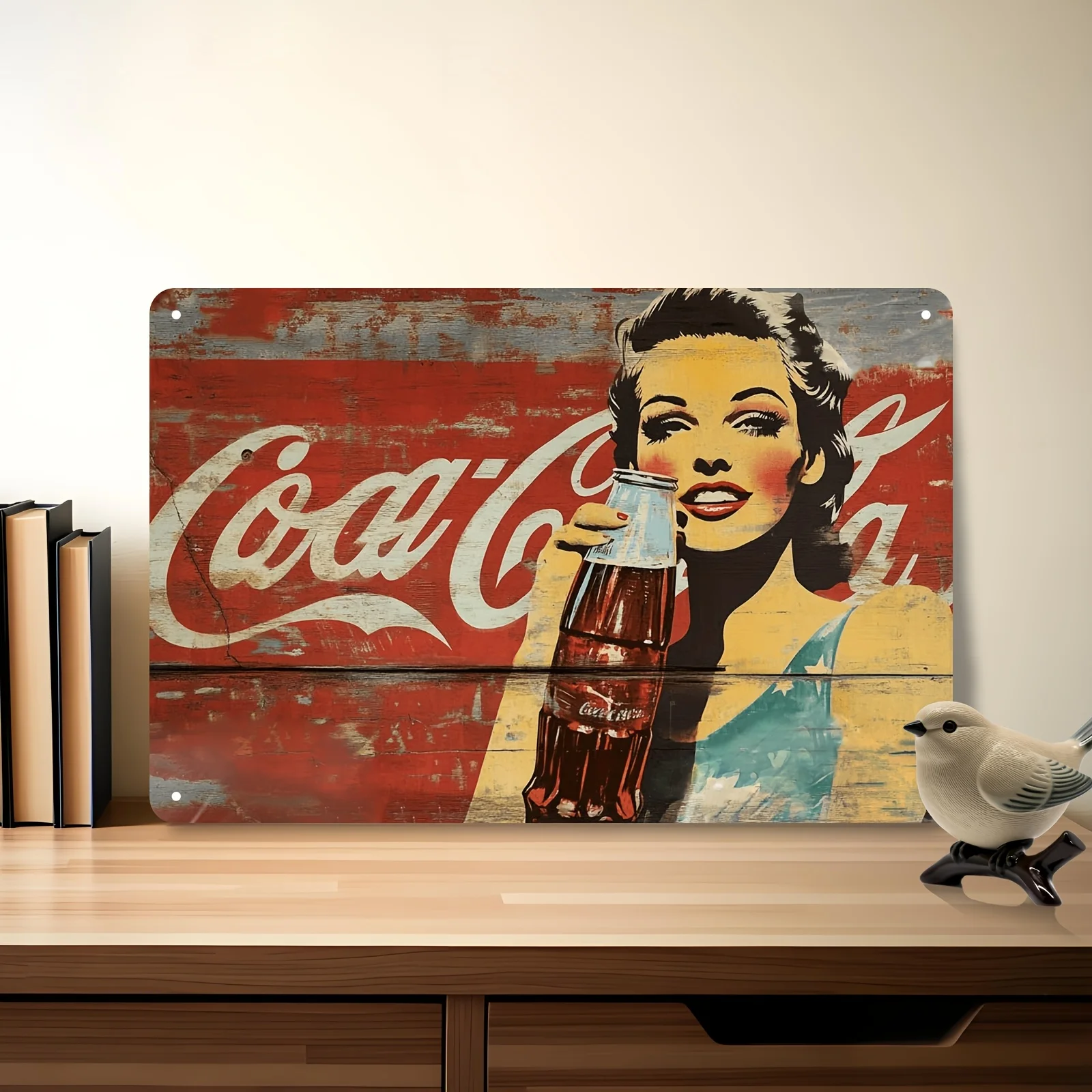 Letrero Metálico Vintage de Cerveza y Refresco, Plano 2D, 8x12 Pulgadas, Decoración Retro de Pared para Bar, Pub, Cuarto de Hombre, Garaje, Regalo para Hombres