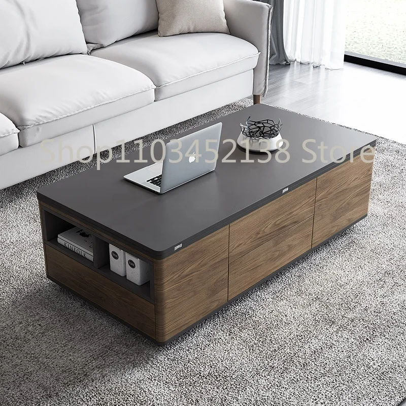 Multifunction Modern Smart Adjustable Extendable Convertible Folding Lift Coffee Table