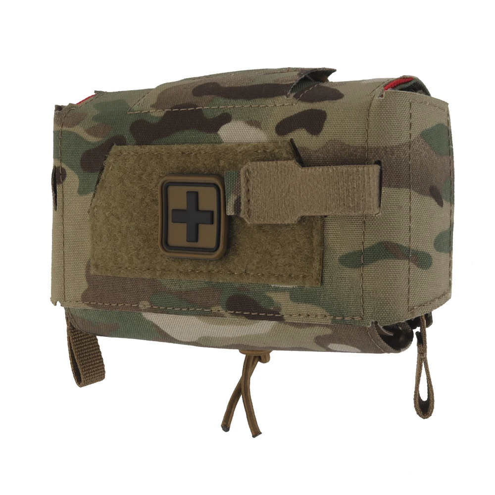 Outdoor hunting vest with MOLLE waist belt and V3 small medical portable quick-access split-type medical kit